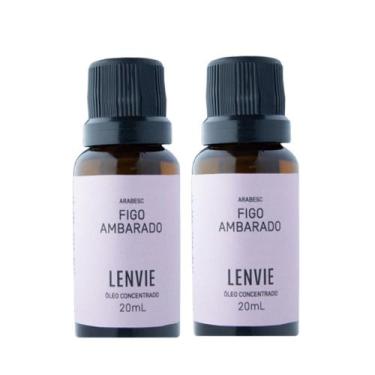 Imagem de Kit 2 Óleo Concentrado Aromático Figo Ambarado Frutal Lenvie 20ml