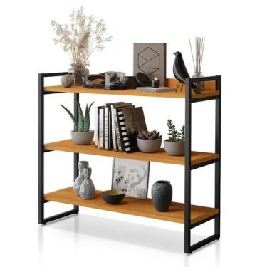 Imagem de Aparador Organizador Multiuso Industrial Com 3 Prateleiras Para Sala E