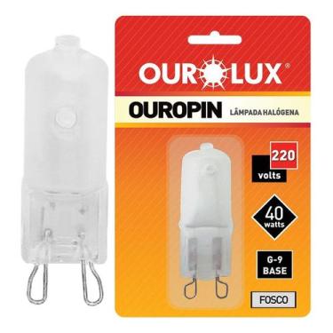 Imagem de Lâmpada Halogena Halopin 40W 220V Fosca G9 - OUROLUX