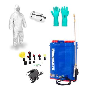 Imagem de Pulverizador Costal a Bateria com Agitador 20L Kawashima +Oculos Incol