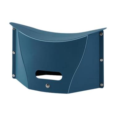 Imagem de Aymzbd Banco dobrável portátil, banco de acampamento leve, baixo, pequeno, cesto, assento dobrável para reuniões, caminhadas ao ar livre, compras, metrô, Verde Escuro