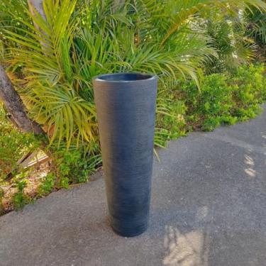 Imagem de Vaso polietileno para plantas decorativo coluna efeito marmorizado 68x25