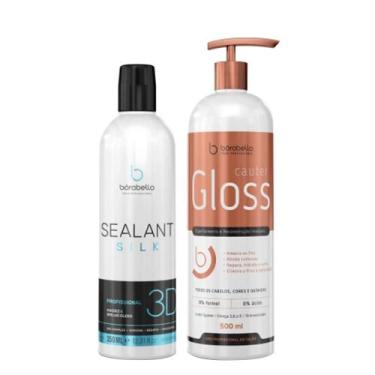 Imagem de Borabella Selagem Sealant Silk 3D 350ml e Cauter Gloss 500ml Espelhame