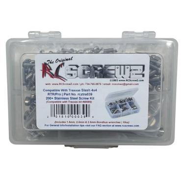 Imagem de TRA039 - Compatible with Traxxas Slash 4x4 Stainless Steel Screw Kit