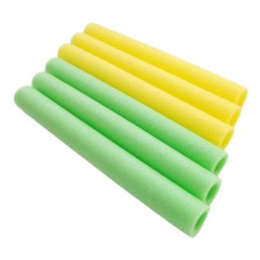 Imagem de Lljsszr 12 Peças Capas Protetoras para Postes de Trampolim Infantil Acessórios para Trampolim Interno E Externo, Verde Amarelo