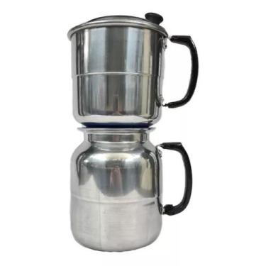 Imagem de Cafeteira Brasileira Polida- (vai ao Fogo) - Aluminio polar