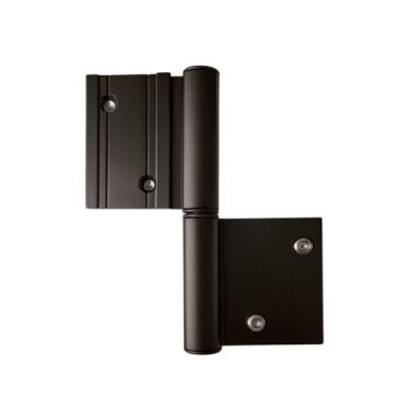 Imagem de Dobradica encaixe linha 42 dupla sd-333 porta giro abrir aluminio pret