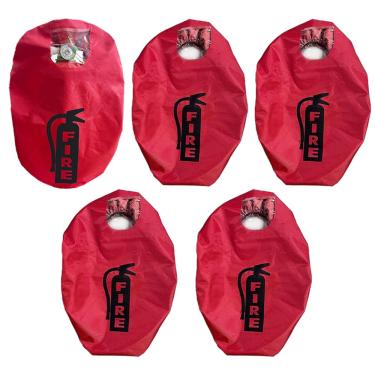 Imagem de SHINETEC Capa de extintor de incêndio - Capa protetora resistente contra incêndio de acessórios contra arranhões e arranhões, 2,3 kg, 1 peça (5)