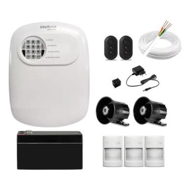 Imagem de Kit Alarme Intelbras Sem Fio 3 Sensores PET 2 Sirenes via Aplicativo