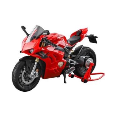 Imagem de Modelo De Motocicleta Em Escala 1:9 Em Liga Metálica Com Iluminação Si
