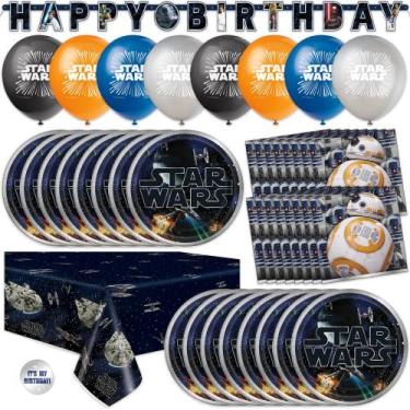 Imagem de Conjunto de decorações de festa de aniversário de Star Wars oficialmen
