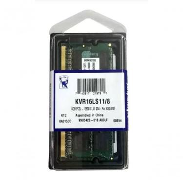 Imagem de Memória Notebook 8gb Ddr3 1600mhz Kingston Kvr16ls11-8 Low Voltage 1.35v