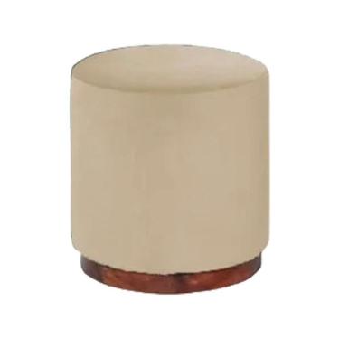 Imagem de Puff Decorativo Redondo Itália Linho Palha