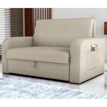 Imagem de Sofá Cama Com Baú 2 Lugares Harry Linho