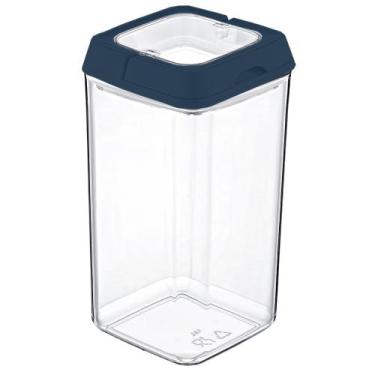 Imagem de Pote de Acrílico Hermético Quadrado Com Tampa 1,5 Litros - Weck