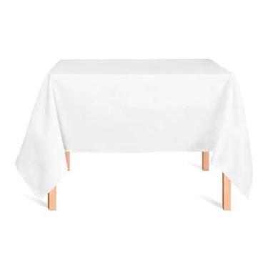 Imagem de Toalha de Mesa Quadrada Oxford 1,00 x 1,00 Admirare, Branco