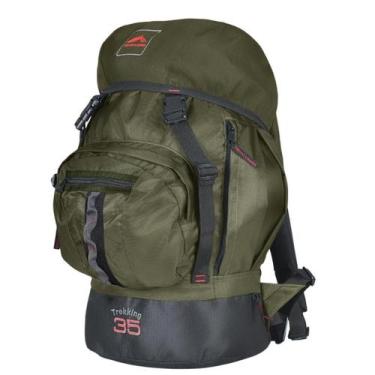 Imagem de 0035 - Mochila Trekking 35 - Verde Oliva - Trilhas & Rumos