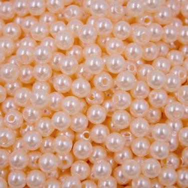 Imagem de PÉROLA DE ABS LISA Nº 05 20G PEROLA 5MM - LADEIRA BIJUTERIAS, LARANJA 