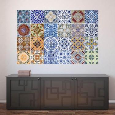 Imagem de Painel Adesivo de Parede - Ladrilho Hidráulico - 426pnm - Allodi