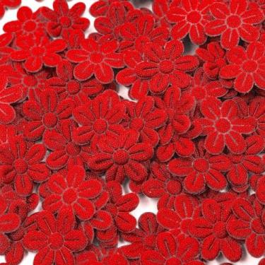 Imagem de Flor prensada  20mm (35un) - IMPORTAÇÃO, VERMELHO