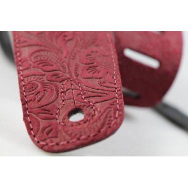 Imagem de Correia Basso Custom Shop - Vt Sl 53 Floral Bordô, Bordô