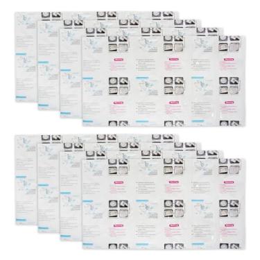 Imagem de Pacotes de gelo para refrigeradores e envio de folhas reutilizáveis para lancheira, almofada de resfriamento a seco e frio de longa duração para envio de alimentos congelados, cobertores de gelo flexíveis, 12 células cada, 8 folhas