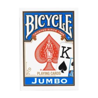 Imagem de Baralho Bicycle Jumbo Azul Index Pôquer