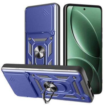 Imagem de Capa Capinha Armadura Para Xiaomi Poco F7 Pro 5G - Indefinido, Azul