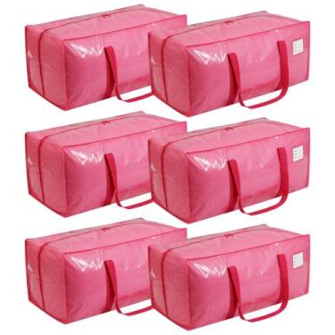 Imagem de Sacos de armazenamento VTSVTS Extra Heavy Duty Large 85L, pacote com 6