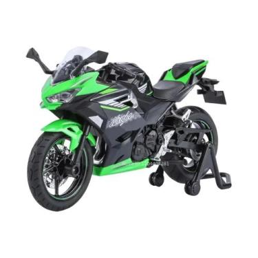 Imagem de Motocicleta De Brinquedo Kawasaki 400 H2R S1000RR Em Escala 1:12, Feit