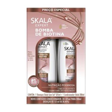 Imagem de Kit Shampoo 325ml + Condicionador 200ml Skala Bomba de Biotina