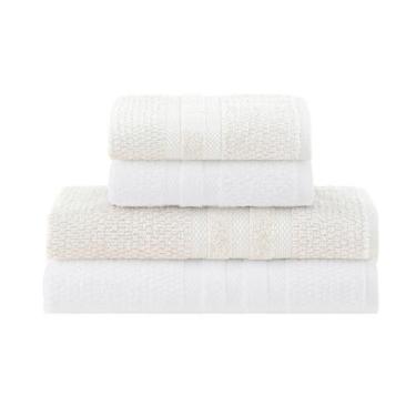 Imagem de Jogo de Toalhas 4 peças Buddemeyer Vanilla Extra Soft  Toque Macio Alt
