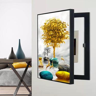 Imagem de 001,60 * 70 cm, cobertura do medidor elétrico interior, pinturas ocultas do painel elétrico, cobertura decorativa do painel elétrico - ocultar medidor caixa do medidor elétrico pintura de