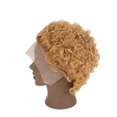 Imagem de Peruca de duende cor de gengibre, peruca de corte Pixie, cabelo humano, curto, encaracolado, perucas de cabelo humano 13 x 1 perucas curtas Pixie para mulheres negras (nº 30)