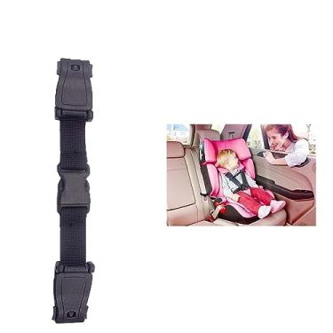 Imagem de Clipe universal para arnês de peito, trava de segurança de assento para cadeiras altas de carrinhos de bebê, trava de alça de segurança infantil, protetor ajustável de tendência (preto)