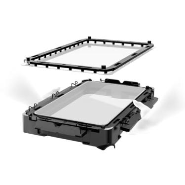 Imagem de Chitu Systems Tanque de resina de liberação rápida Hoopat X4 para impressoras 3D ELEGOO Saturn 4/Saturn 4 Ultra, tanque de resina metálica tudo-em-um com filme de liberação de PFA com 3 furos prévios