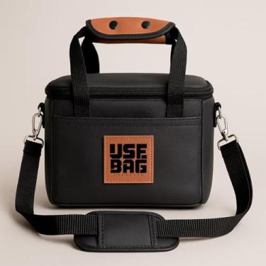 Imagem de Bolsa Térmica Academia Couro Courvin Fitness Marmiteira Lancheira