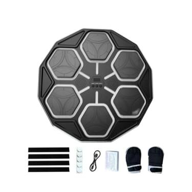 Imagem de Baoblaze Máquina de boxe infantil, treinamento de foco no alvo de parede, máquina de pancadas recarregável para equipamentos de academia de caratê em ambientes, Preto