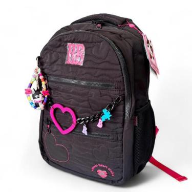 Imagem de Mochila RB Rebecca Bonbon RB27014 Costa Escolar Juvenil, Preto