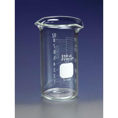 Imagem de Copo duplo de vidro borossilicato Corning Pyrex graduado, 190 mm H, capacidade de 1000 ml (caixa com 6)