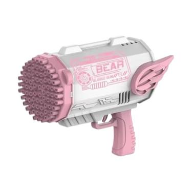 Imagem de Canhão de Bolhas com Luzes – 100 Bolhas por Segundo + Recarregável!(ROSA)