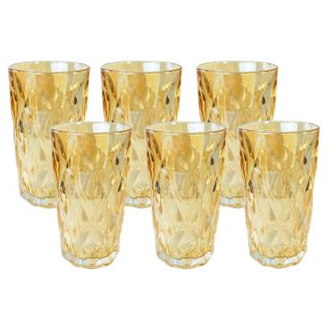 Imagem de Jogo De Copos De Vidro 6 Peças Diamond 270Ml