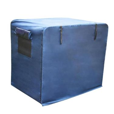 Imagem de IEUDNS Capa para caixa de transporte de cachorro, acessório para gaiola de animal de estimação, à prova de chuva, proteção solar, para ambientes internos e, Azul 79x54x73 Cm