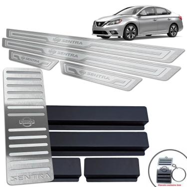 Imagem de Soleiras + Descanso Sentra 2017 A 2020 Prata Alto Relevo