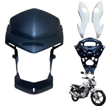 Imagem de Kit Frontal Farol Cg Fan 160 2016 até 2021 / Máscara Par de Bananinha 