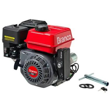 Imagem de Motor Estacionário a Gasolina Manual 212cc Branco Motores 7,0CV B4T 7.