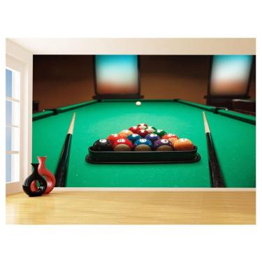 Imagem de Papel De Parede 3D Salão De Jogos Bilhar Sinuca 3,5M Jcs26