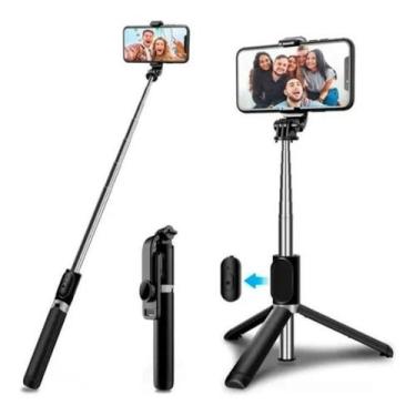 Imagem de Bastão Pau Selfie Tripe Controle Bluetooth Retrátil Celular - Itblue L