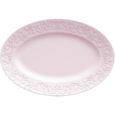 Imagem de Germer, Travessa oval em porcelana, modelo Tassel, refratária, Rasa P, Rosa