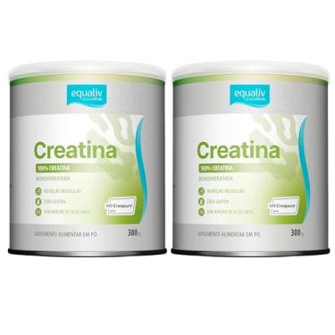 Imagem de Kit 2 Creatina 100% Pura Monohidratada SELO Creapure 300g Equaliv
